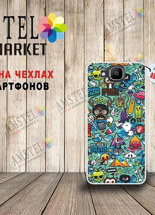 Ексклюзивний силіконовий чохол накладка для doogee x9 mini з картинкою статуси
