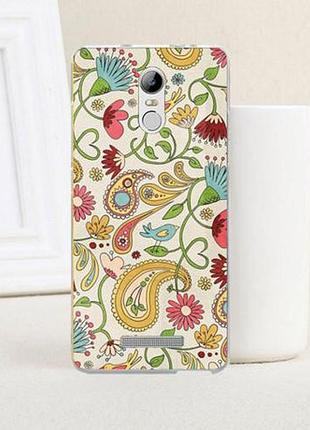 Силіконовий чохол накладка для xiaomi redmi note 3 з картинкою візерунки