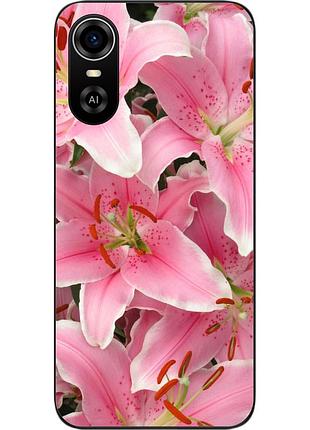 Силіконовий чохол для zte blade a31 plus з картинкою лілії