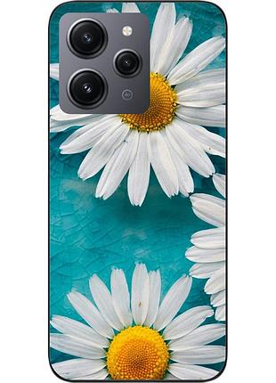 Силіконовий чохол для xiaomi redmi 12 з картинкою ромашки