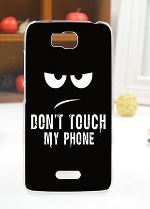 Оригинальный чехол панель накладка для huawei y5c y541 с картинкой не трогать