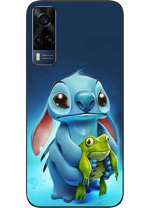 Силиконовый чехол бампер epik для vivo y53s с картинкой стич