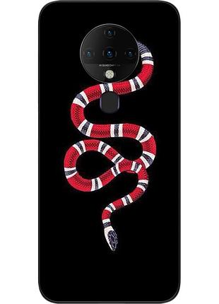 Силиконовый чехол для tecno spark 6 с картинкой змея