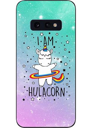 Силиконовый чехол для samsung s10e galaxy g970f с картинкой единорог