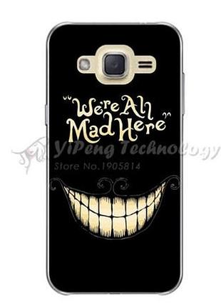 Силиконовый бампер для samsung galaxy j2 prime g532f с картинкой улыбка