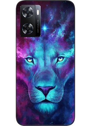 Силиконовый чехол для oppo a57s с картинкой космолев
