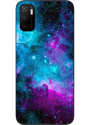 Чохол силіконовий для xiaomi poco m3 pro з картинкою космос