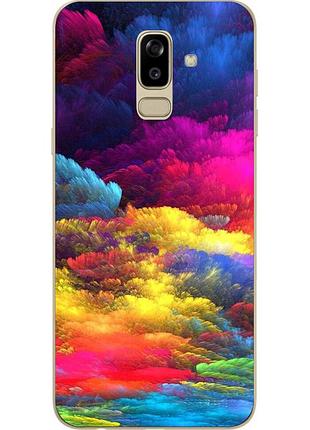 Силіконовий чохол з малюнком для samsung j810f galaxy j8 2018 з картинкою барвисте небо