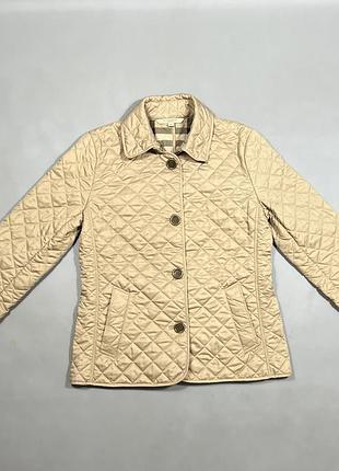 Бежева демісезонна куртка жакет burberry клітинка nova check розмір m