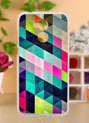 Оригінальний силіконовий чохол з картинкою для huawei honor 6a ромби