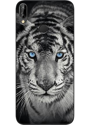 Чехол силиконовый для huawei p20 lite с картинкой тигр