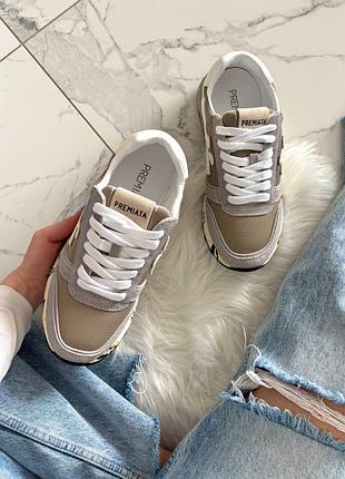 Premiata mick grey white 4