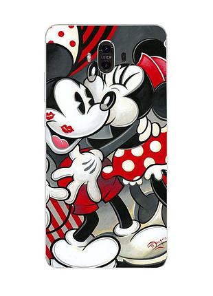 Чехол с картинкой (силикон) для huawei mate 10 поцелуй с микки