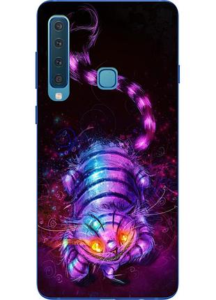 Оригінальний чохол накладка для samsung galaxy a9 2018 з картинкою чеширський кіт