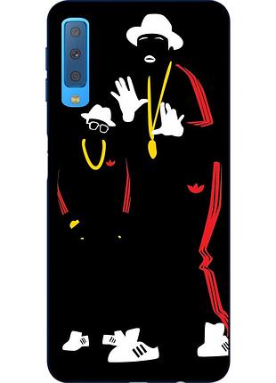Силіконовий чохол бампер для samsung a750f galaxy a7 2018 з картинкою міми