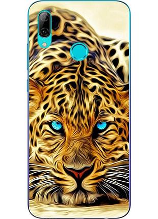 Силиконовый чехол с рисунком для huawei p smart 2019 леопард
