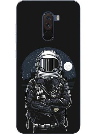 Оригинальный чехол накладка для xiaomi pocophone f1 с картинкой космонавт