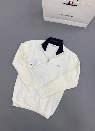 Чоловічий світшот / кофта lacoste на блискавці 7