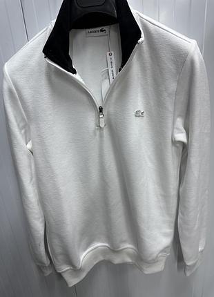 Чоловічий світшот / кофта lacoste на блискавці 3