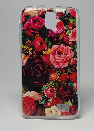 Чохол на lenovo a328 панель накладка троянди
