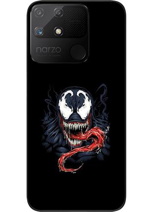 Силиконовый чехол epik для realme narzo 50a с картинкой веном