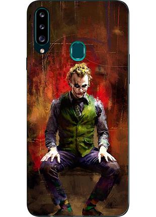 Силиконовый чехол для samsung a20s galaxy a207f с картинкой джокер