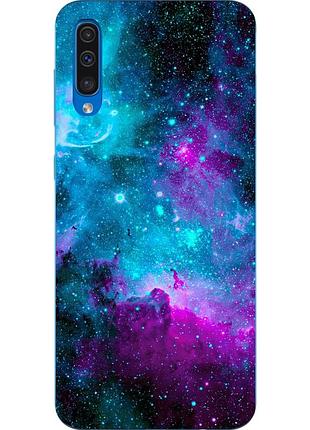 Чохол силіконовий для samsung galaxy a50 2019 a505f з картинкою космос