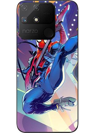 Силиконовый чехол epik для realme narzo 50a с картинкой человек паук панк