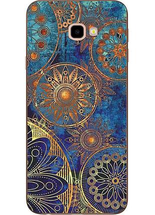 Чехол с картинкой (силикон) для samsung galaxy j4 plus 2018 круги винтаж