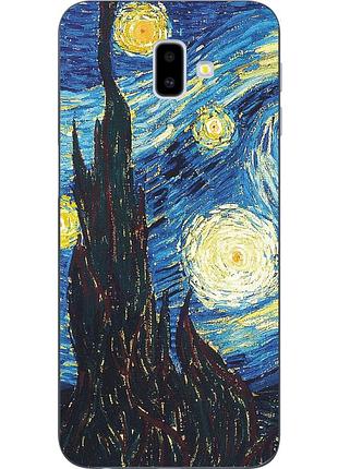 Оригінальний tpu чехол з принтом для samsung galaxy j6 plus 2018 місячна ніч