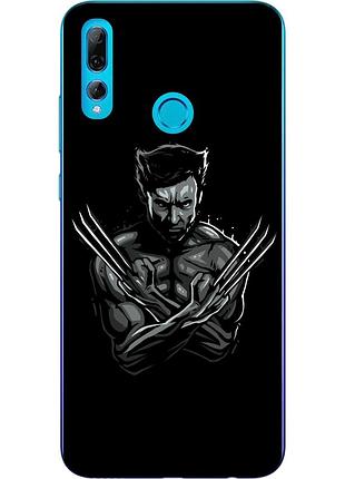 Силиконовый чехол для huawei p smart plus 2019 с картинкой росомаха