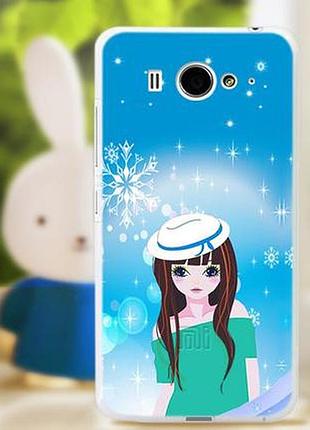 Силиконовый чехол накладка для xiaomi m2 с картинкой девушка