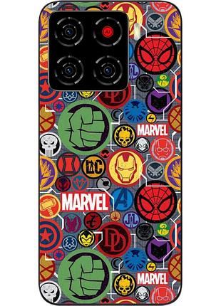 Чохол силіконовий epik для zte blade a56 з принтом емблеми marvel