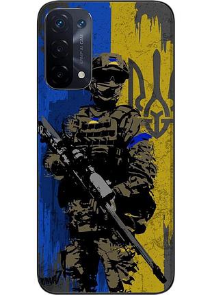 Силиконовый чехол epik для oppo a54 5g с картинкой зсу