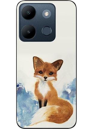 Силиконовый чехол epik для infinix smart 7 с картинкой лиса
