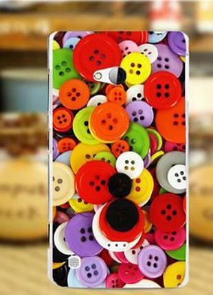Чехол бампер из силикона для nokia lumia 720 с принтом пуговицы
