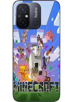 Оригинальный чехол для xiaomi redmi 12c с картинкой майнкрафт