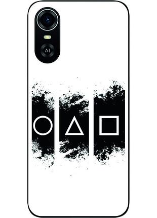 Силиконовый чехол для zte blade a31 plus с картинкой игра в кальмара логотип