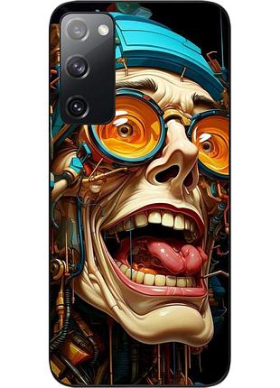 Силіконовий чохол бампер epik для samsung galaxy s20 fe з картинкою голова робота