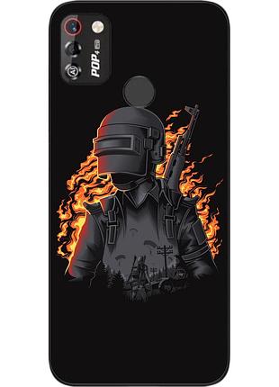 Оригінальний чохол для tecno pop 4 pro з картинкою pubg