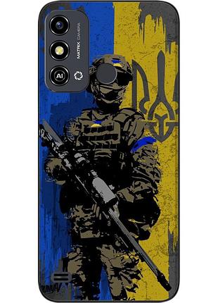 Силиконовый чехол для zte blade a53 с картинкой зсу