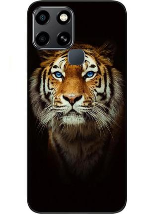 Силіконовий чохол epik для infinix smart 6 з картинкою тигр
