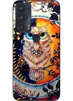 Оригінальний чохол epik для motorola edge 20 з картинкою сова