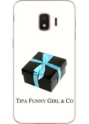 Антибрендовый силіконовий чохол для samsung j2 core galaxy 2018 j260 з картинкою tipa funny