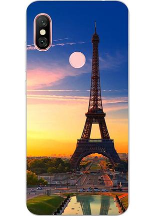 Оригинальный чехол накладка для xiaomi redmi note 6 pro с картинкой башня
