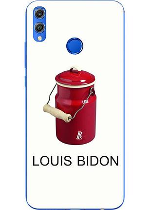 Антибрендовый силіконовий чохол для huawei honor 8x з картинкою louis bidon
