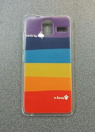 Чехол на lenovo s580 оригинальная панель накладка радуга
