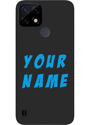 Саме чохол epik для realme c21 бампер із ім'ям друк на чохлі