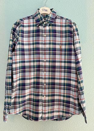Чоловіча сорочка в коітинку ralph lauren classic fit (розмір m) — оригінал