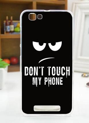 Оригинальный бампер для zte blade a610 с картинкой don't touch